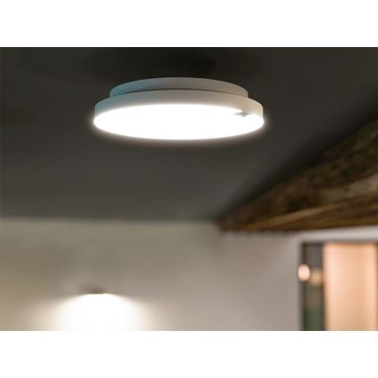 LED-dimbar taklampa med rörelse- och skymningssensor LED/6/12/18W/230V Ø 23 cm