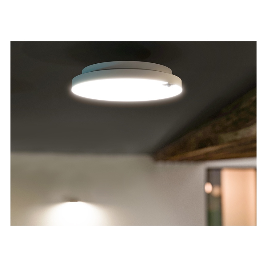 LED-dimbar taklampa med rörelse- och skymningssensor LED/6/12/18W/230V Ø 23 cm
