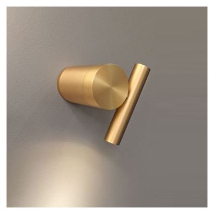 Dimbart LED-väggspotlight PLANET LED/4W/230V, guldig
