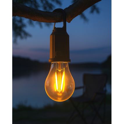 Dimbbar LED-lampa för utomhusbruk, hängande och uppladdningsbar, LED/3W/5V, 400 mAh, IP44