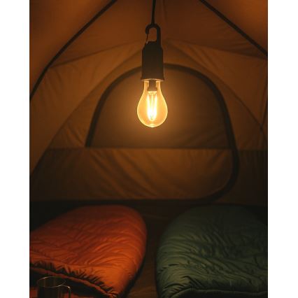 Dimbbar LED-lampa för utomhusbruk, hängande och uppladdningsbar, LED/3W/5V, 400 mAh, IP44