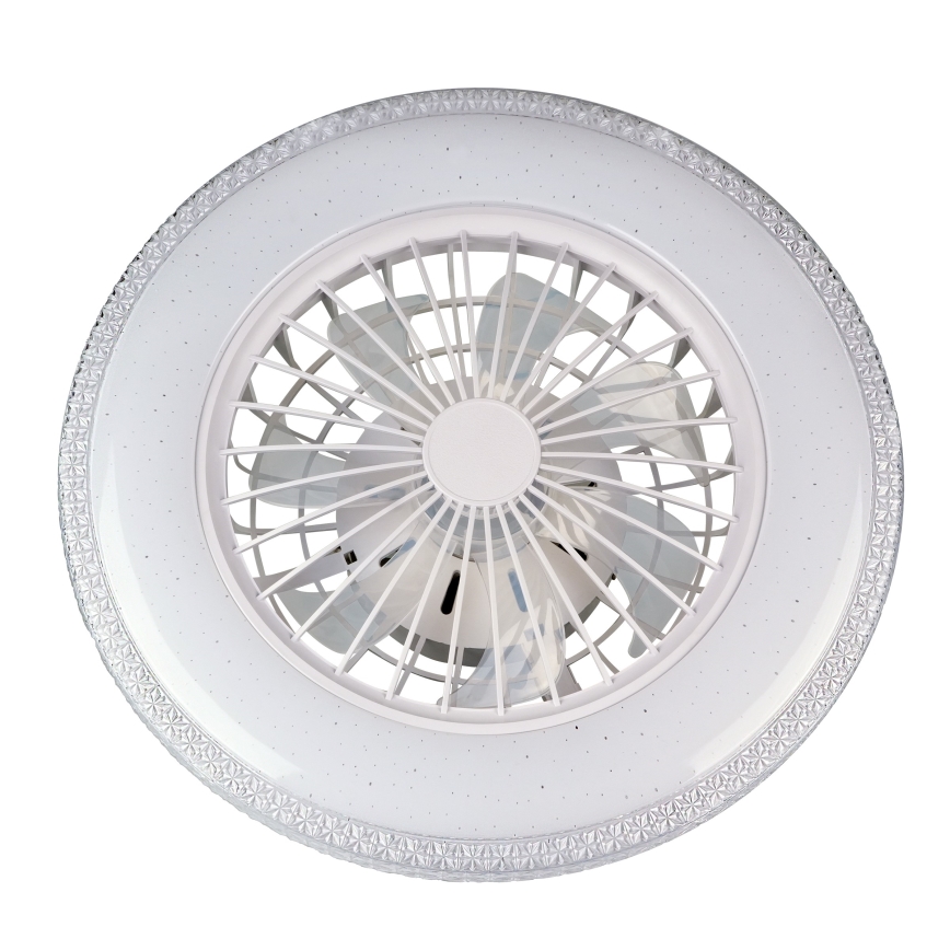LED-dimbar taklampa med fläkt EGYPT LED/48W/230V 3000-6500K vit + fjärrkontroll