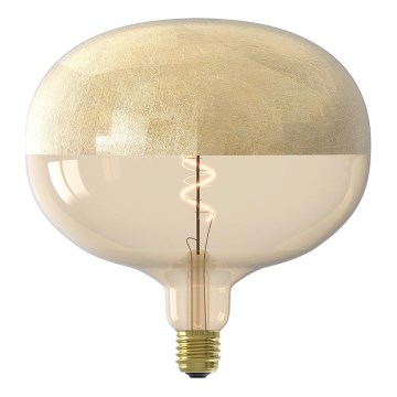 Dimmbar LED-filamentlampa med spegelhätta E27/4W/230V 1800K guld CRI 90