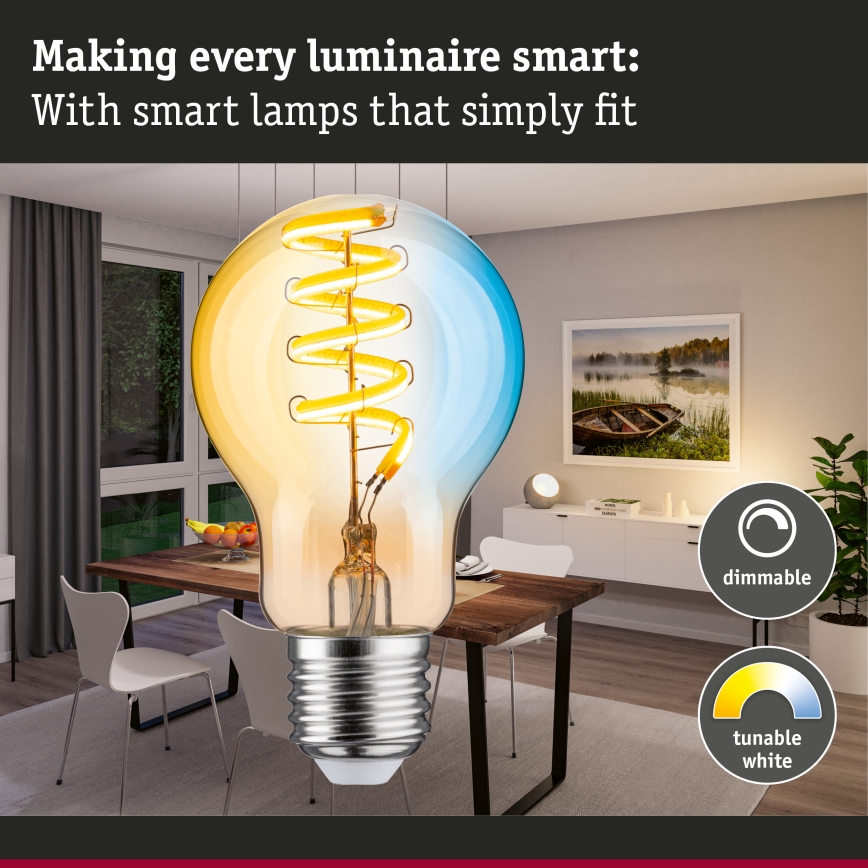 Dimmbar LED-glödlampa FILAMENT E27/7,5W/230V 2200-5500K - Paulmann 29155
