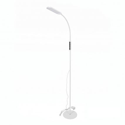 Dimbar LED golvlampa TEILO LED/10W/230V 3000/4000/6500K vit + fjärrkontroll