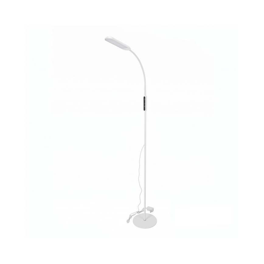 Dimbar LED golvlampa TEILO LED/10W/230V 3000/4000/6500K vit + fjärrkontroll