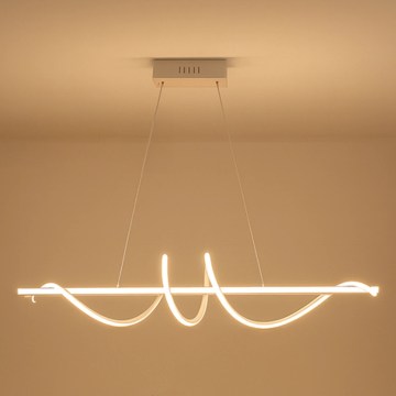 Dimmbar LED-hänglampa med vajer LED/50W/230V 3000-6500K 100 cm + fjärrkontroll