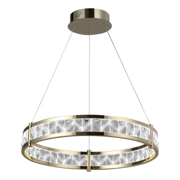 Dimmbar LED-kristallkrona på vajer ENRIQUE LED/55W//230V 3000-6000K pr. 80 cm + fjärrkontroll