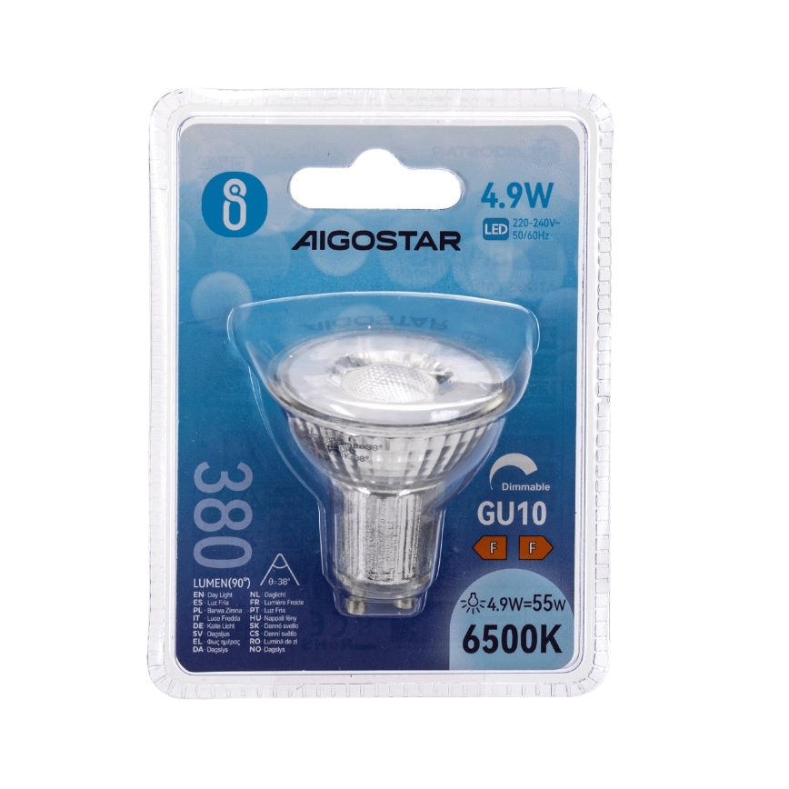 Dimmbar LED-lampa GU10/4,9W/230V 6500K - Aigostar