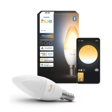 Dimmbar LED-lampa Philips Hue White Ambiance B39 E14/3,7W/230V 1000-20000K