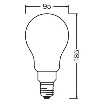 Dimmbar LED-lampa STAR E27/24W/230V 2700K - Osram