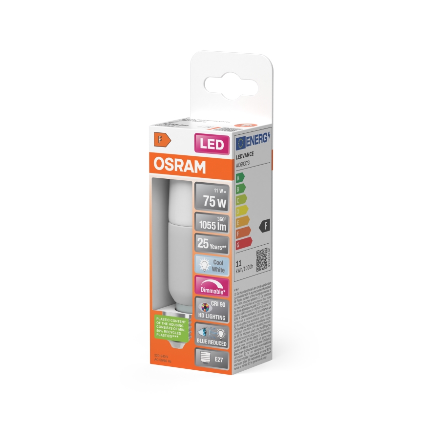 Dimmbar LED-lampa STICK E27/11W/230V 4000K CRI 90 - Osram