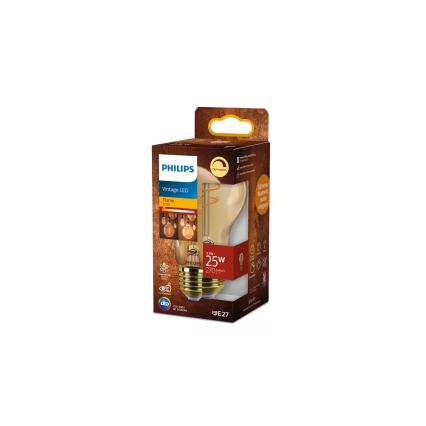 Dimmbar LED-lampa VINTAGE Philips A60 E27/3,1W/230V 1800K