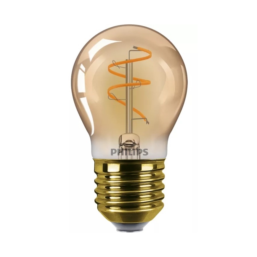 Dimmbar LED-lampa VINTAGE Philips P45 E27/3,1W/230V 2200K CRI 90