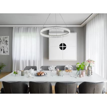 Dimbart LED-pendellampa ALIANZ LED/60W/230V 3000-6000K Ø 80 cm + fjärrkontroll