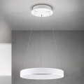 Dimmbar LED-pendellampa med vajer KOLK LED/40W/230V 2700/3000/4000K Ø 40 cm vit