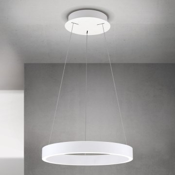 Dimmbar LED-pendellampa med vajer KOLK LED/40W/230V 2700/3000/4000K Ø 40 cm vit