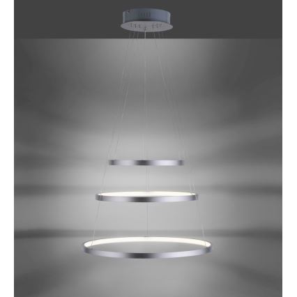 Leuchten Direkt 11526-55 - Dimbar LED-pendellampa med vajer CIRCLE LED/13,5W/230V + LED/19,5W + LED/24W