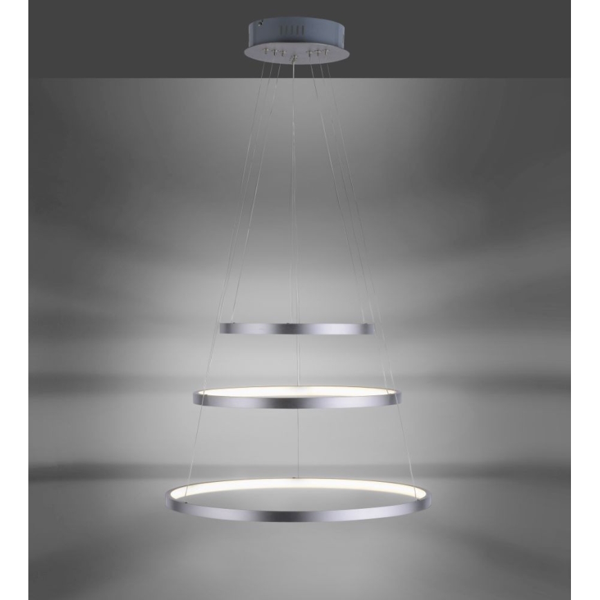 Leuchten Direkt 11526-55 - Dimbar LED-pendellampa med vajer CIRCLE LED/13,5W/230V + LED/19,5W + LED/24W