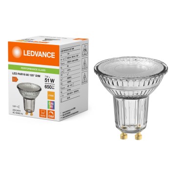 Dimmbar LED-reflektorlampa PAR16 GU10/7W/230V 2700K 120° CRI 90 - Ledvance