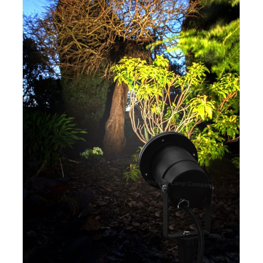 Dimmbar LED RGBW utomhuslampa BLAKE 1xGU10/4,8W/230V IP65 + fjärrkontroll