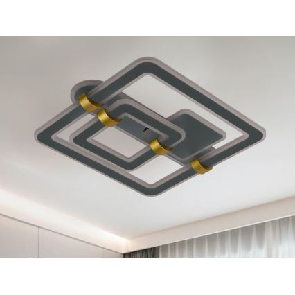 Dimmbar LED-takarmatur LED/140W/230V 3000-6500K + fjärrkontroll