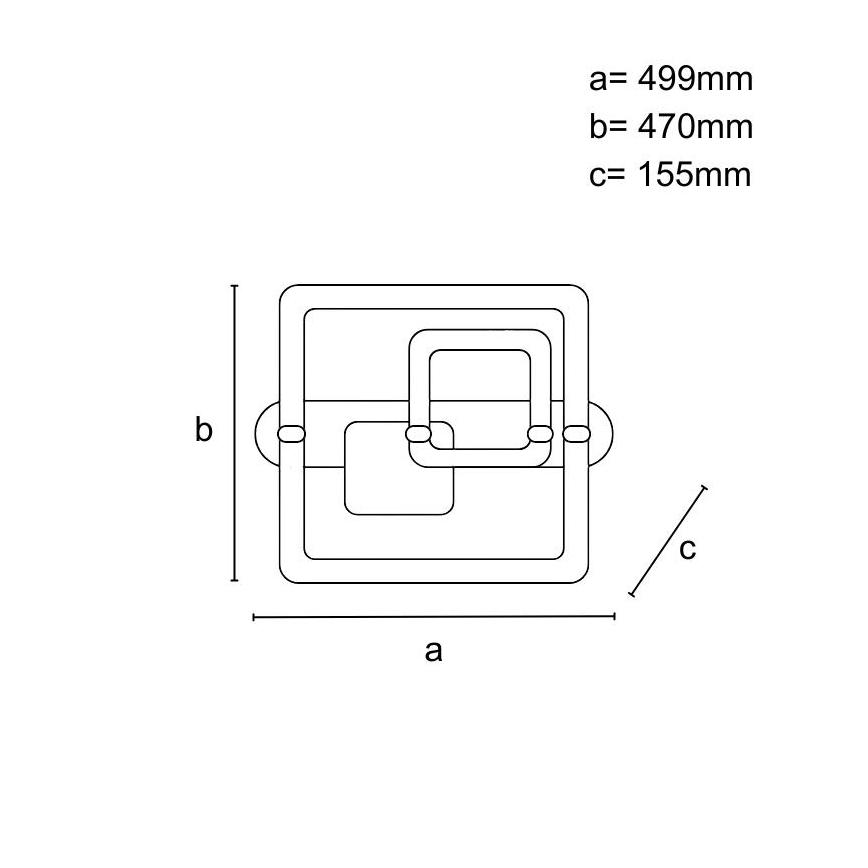 Dimmbar LED-takarmatur LED/140W/230V 3000-6500K + fjärrkontroll