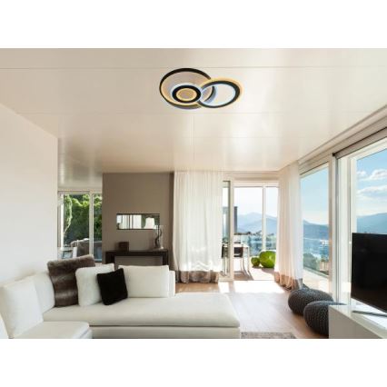 Dimmbar LED-taklampa, 95 W, 230 V, 3000–6500 K – med fjärrkontroll