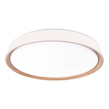 Dimmbar LED-taklampa ILVI LED/30W/230V 2700-6500K Ø 40 cm vit/beige + fjärrkontroll