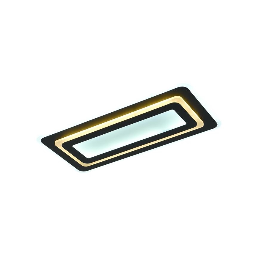 Dimbar LED-takarmatur LED/85W/230V 3000-6500K svart + fjärrkontroll