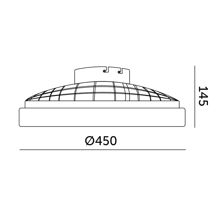 LED-taklampa med fläkt och dimbar funktion VENTELUX LED/24W/230V 3000/4000/6500K Ø 45 cm vit + fjärrkontroll