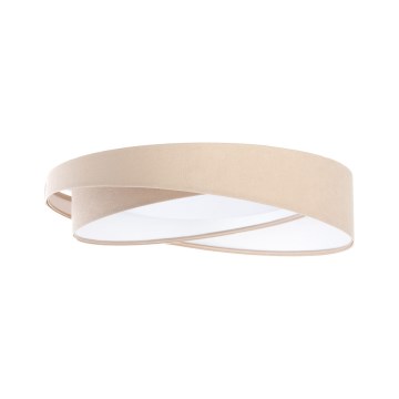 Dimmbar LED-taklampa SMART GALAXY MODERN LED/24W/230V 3000–6500K Ø 55 cm beige/vit + fjärrkontroll