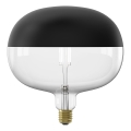 Dimmbar LED‑filamentlampa med kupol E27/6W/230V 1800K svart CRI 90