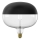 Dimmbar LED‑filamentlampa med kupol E27/6W/230V 1800K svart CRI 90
