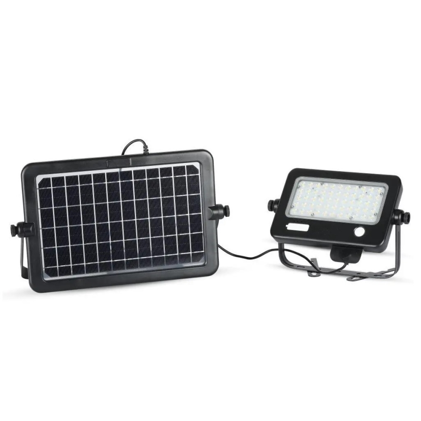 Dimbbar LED-solcellsstrålkastare med sensor LED/10W/3,7V 4000K IP65 7200 mAh + USB-port
