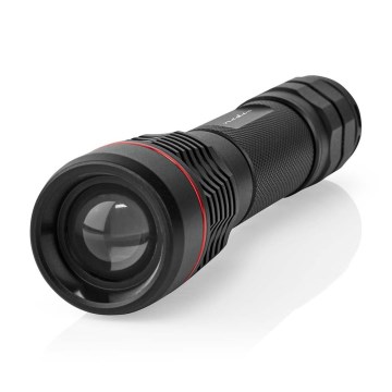 Dimmbar uppladdningsbar aluminiumficklampa LED/10W/5V 2200 mAh IPX7 svart