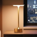 Dimmbar uppladdningsbar LED-bordslampa NEW YORK LED/1,8W/5V 2700K/4000K/6500K 1200 mAh guld