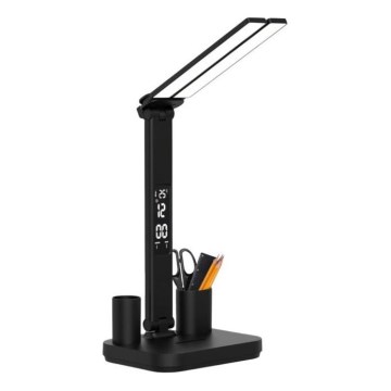 Dimmbar uppladdningsbar LED-bordslampa NOBLITE P LED/5W/5V 3000/4000/6000K 2200 mAh svart