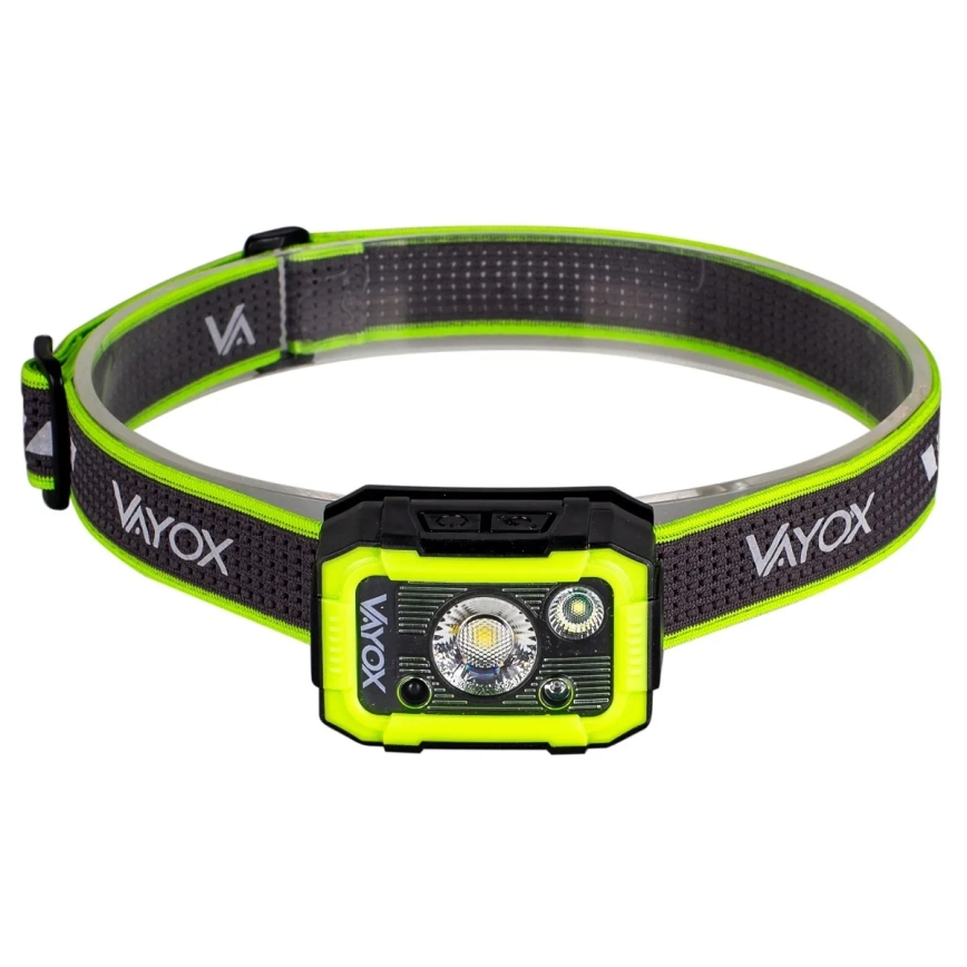 Dimbar uppladdningsbar LED-pannlampa med sensor, LED/10W/5V, IP66, 750 lm, 1500 mAh