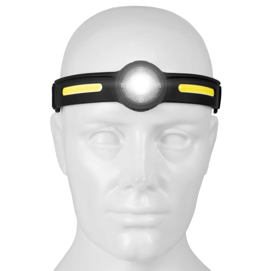 LED dimbar uppladdningsbar pannlampa med rött ljus LED/5V IPX4 550 lm 600 mAh