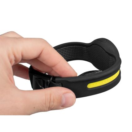 LED dimbar uppladdningsbar pannlampa med rött ljus LED/5V IPX4 550 lm 600 mAh