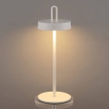 Dimmbar, uppladdningsbar utomhusbordslampa med beröringsstyrning SHINE LED/1,5W/3,7V 3000 mAh IP44 vit