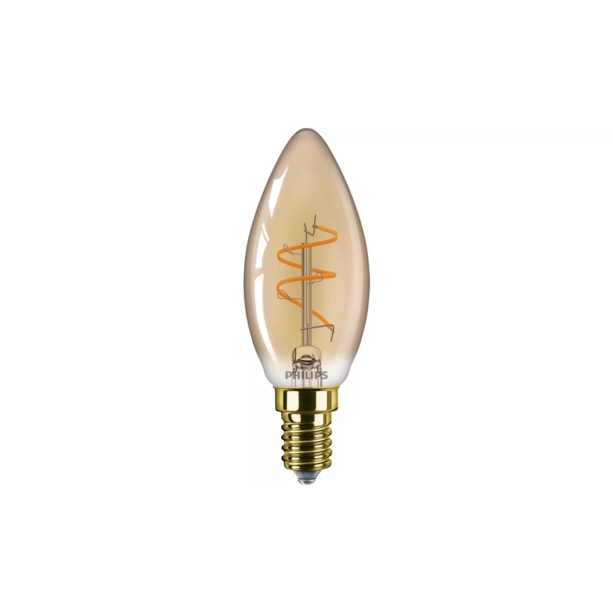 Dimmbar VINTAGE LED-lampa Philips B35 E14, 2,7 W, 230 V, 1800 K, CRI 90
