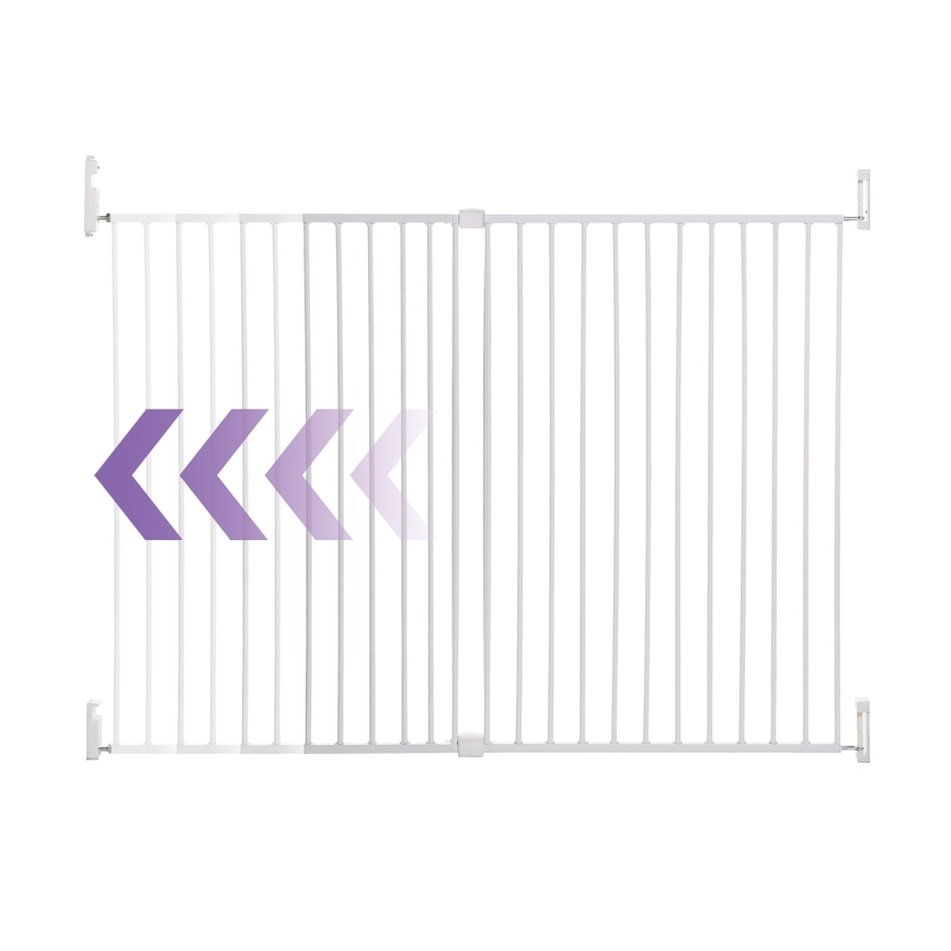 Dreambaby - Säkerhetsgrind BROADWAY 76-134,5 cm vit