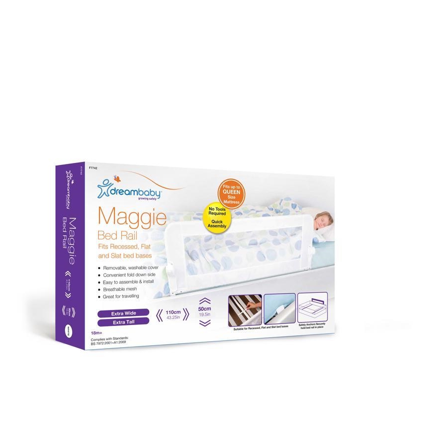 Dreambaby - Säng säkerhetsbarriär MAGGIE 110x50 cm