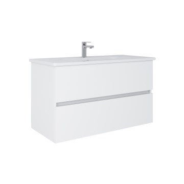Dřevojas - Badrumsskåp med tvättställ BANO 100x47 cm vit