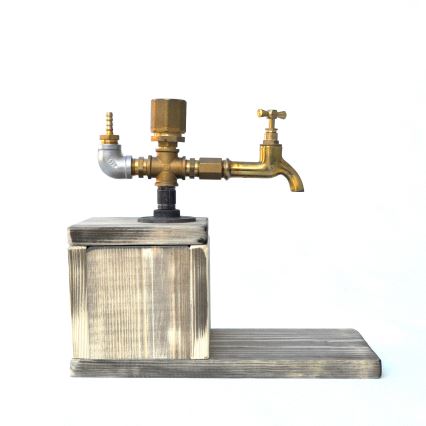 Dryckdispenser 30x32 cm guld/gran