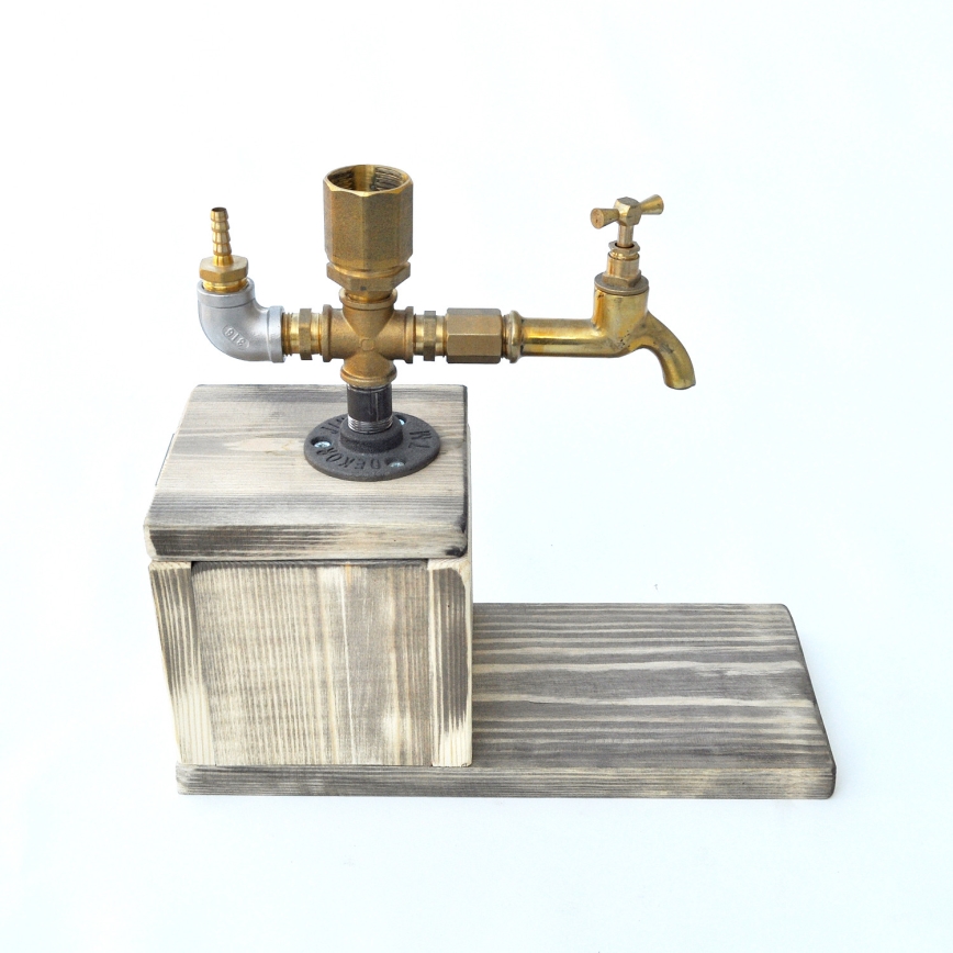 Dryckdispenser 30x32 cm guld/gran