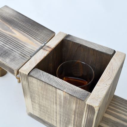 Dryckdispenser 30x32 cm guld/gran