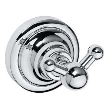 Dubbelkrok 6,5x6,5 cm silverfärgad